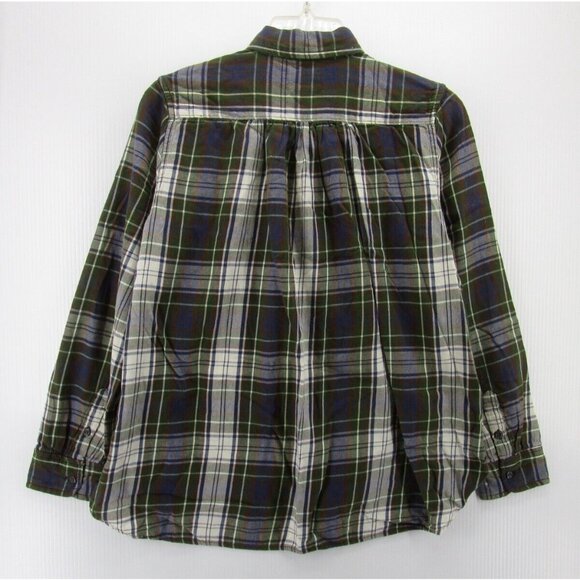 Ralph Lauren Denim & Supply Top Medium Flannel Shirt Plaid RL Utility - Picture 6 of 9